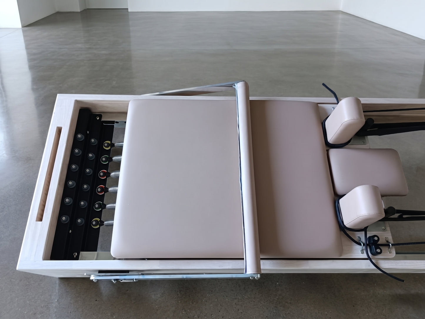 Tan Original Reformly — Oak Reformer Pilates Machine