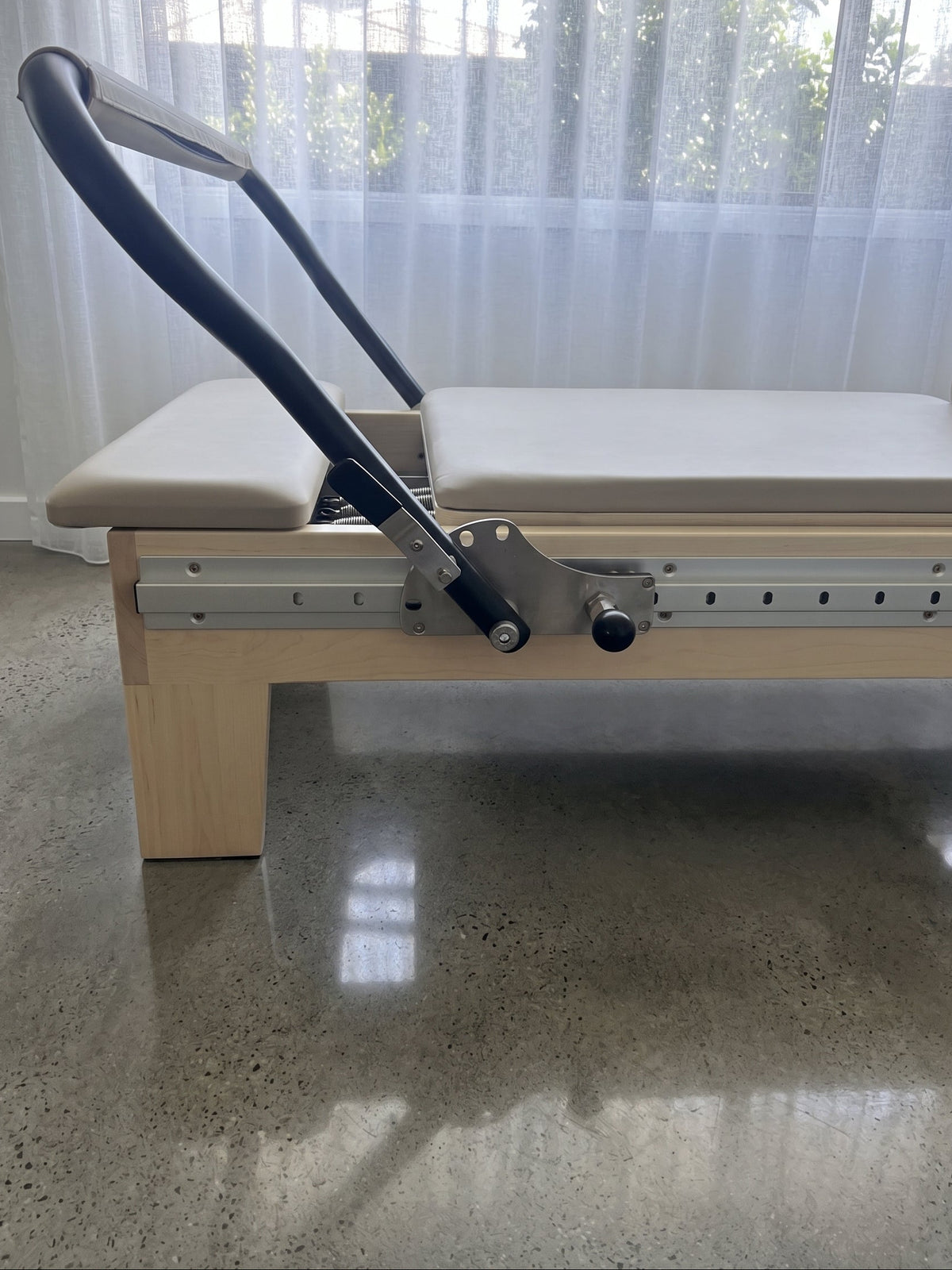 Beige Reformly Infinity - Full Track Footbar Pilates Reformer
