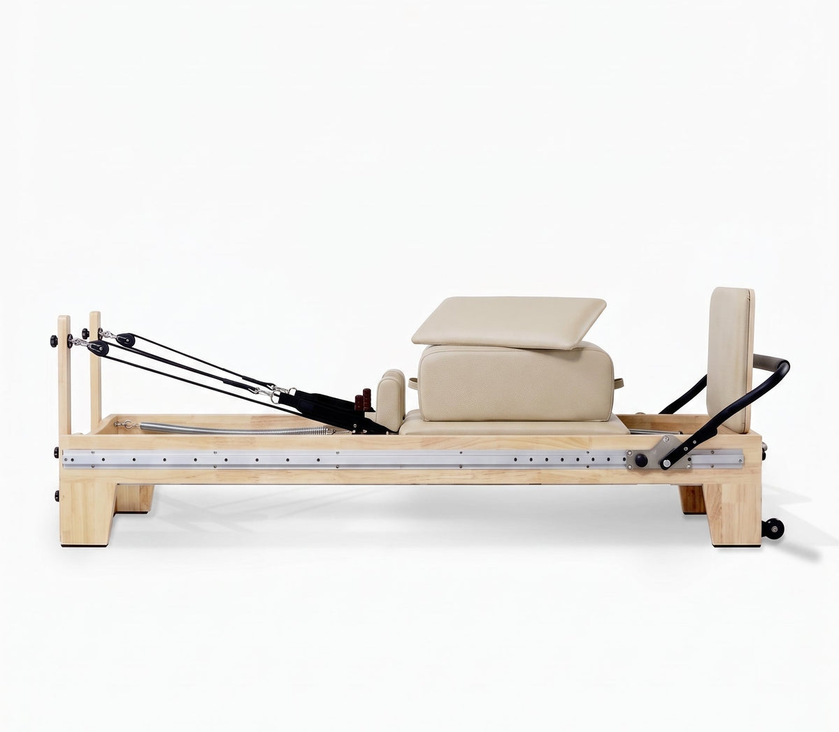 Beige Reformly Infinity - Full Track Footbar Pilates Reformer