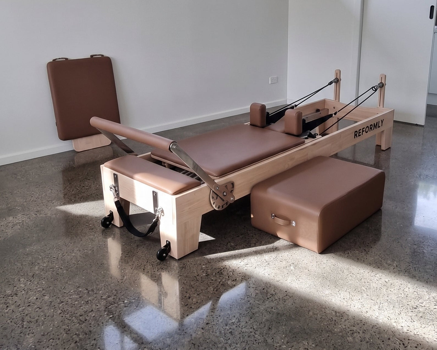 Brown Original Reformly — Oak Reformer Pilates Machine