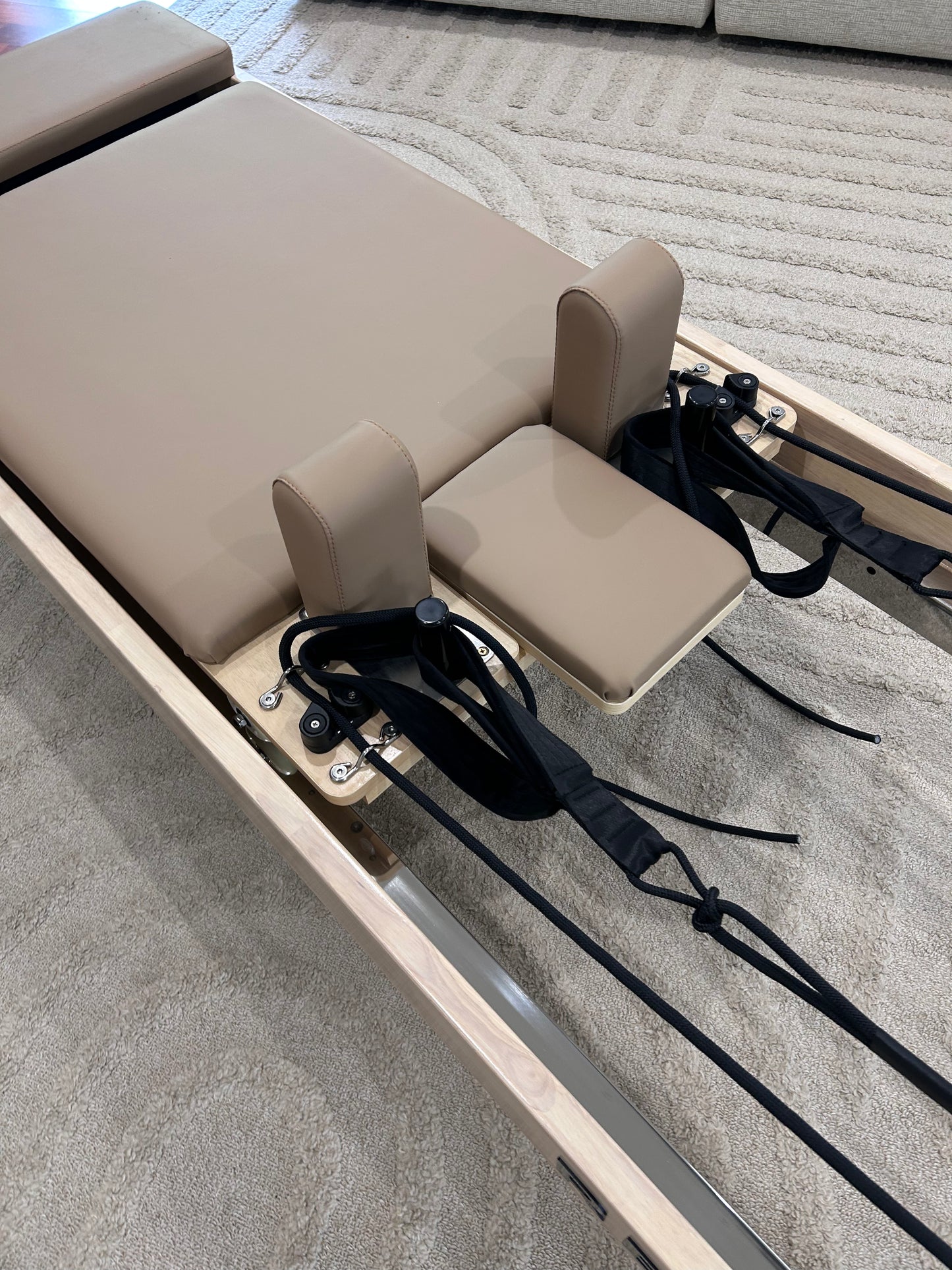 Tan Original Reformly — Oak Reformer Pilates Machine