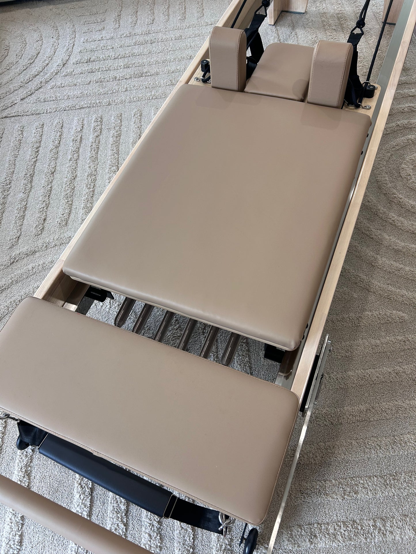 Tan Original Reformly — Oak Reformer Pilates Machine