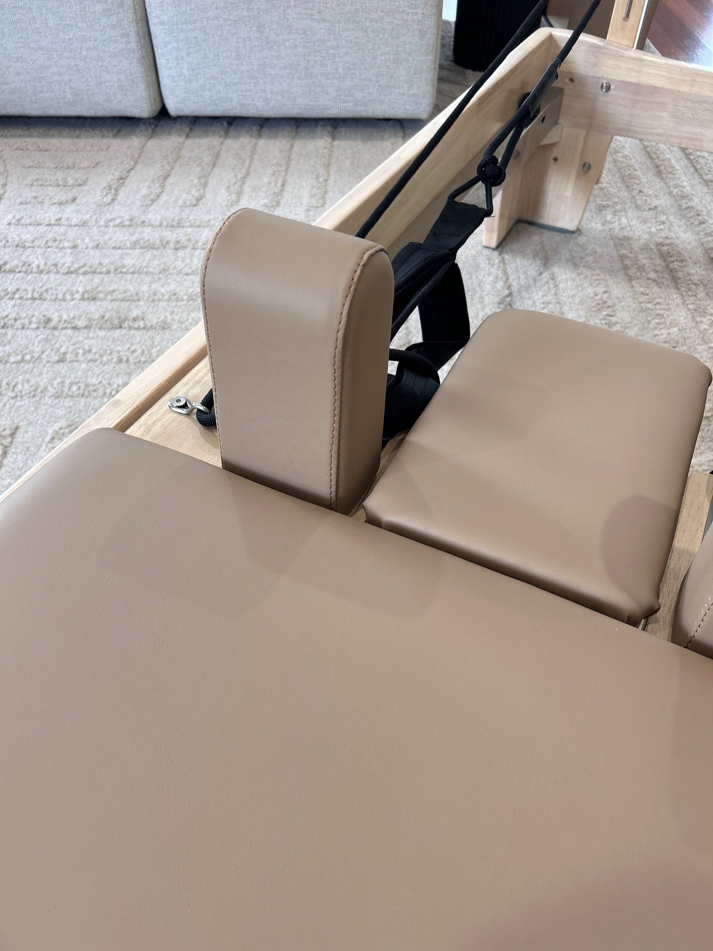 Tan Original Reformly — Oak Reformer Pilates Machine