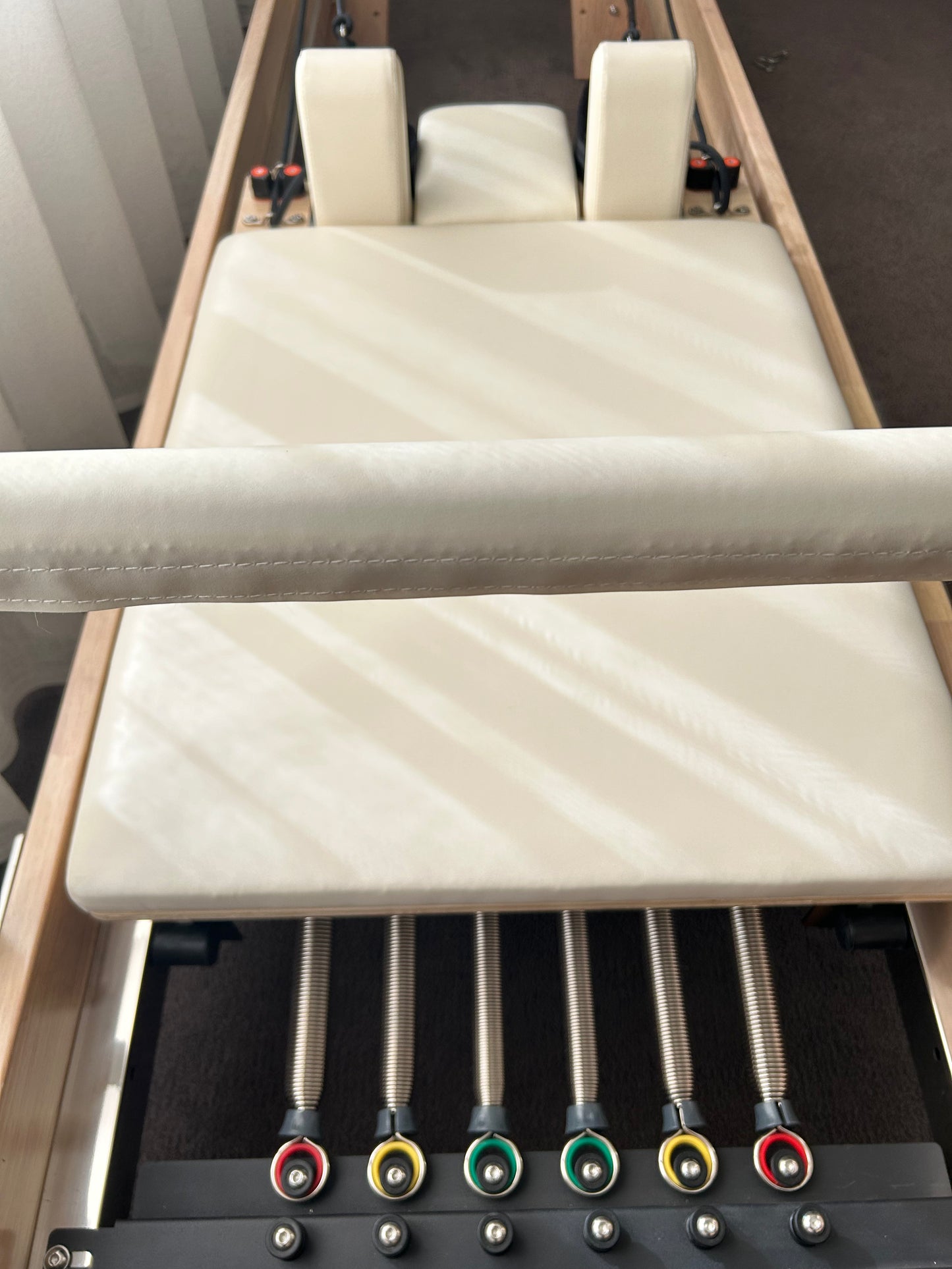 White Original Reformly — Oak Reformer Pilates Machine