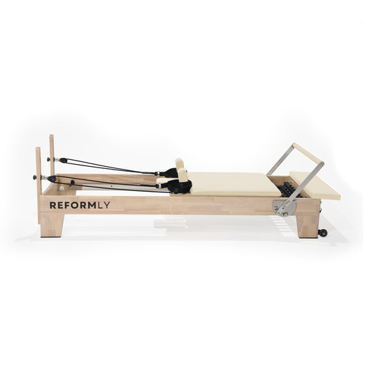 Beige Original Reformly — Oak Reformer Pilates Machine
